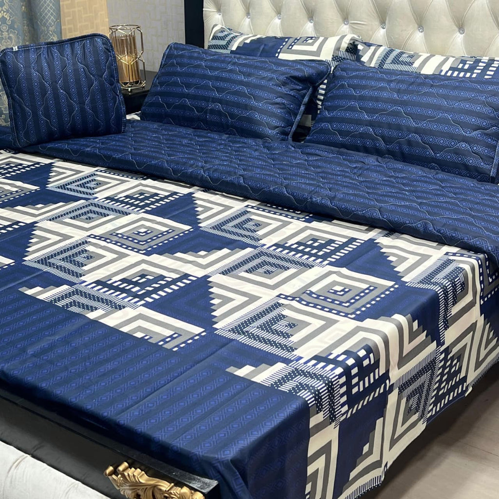 7 Pcs summer AC comforter set soft and luxury with filled comforter