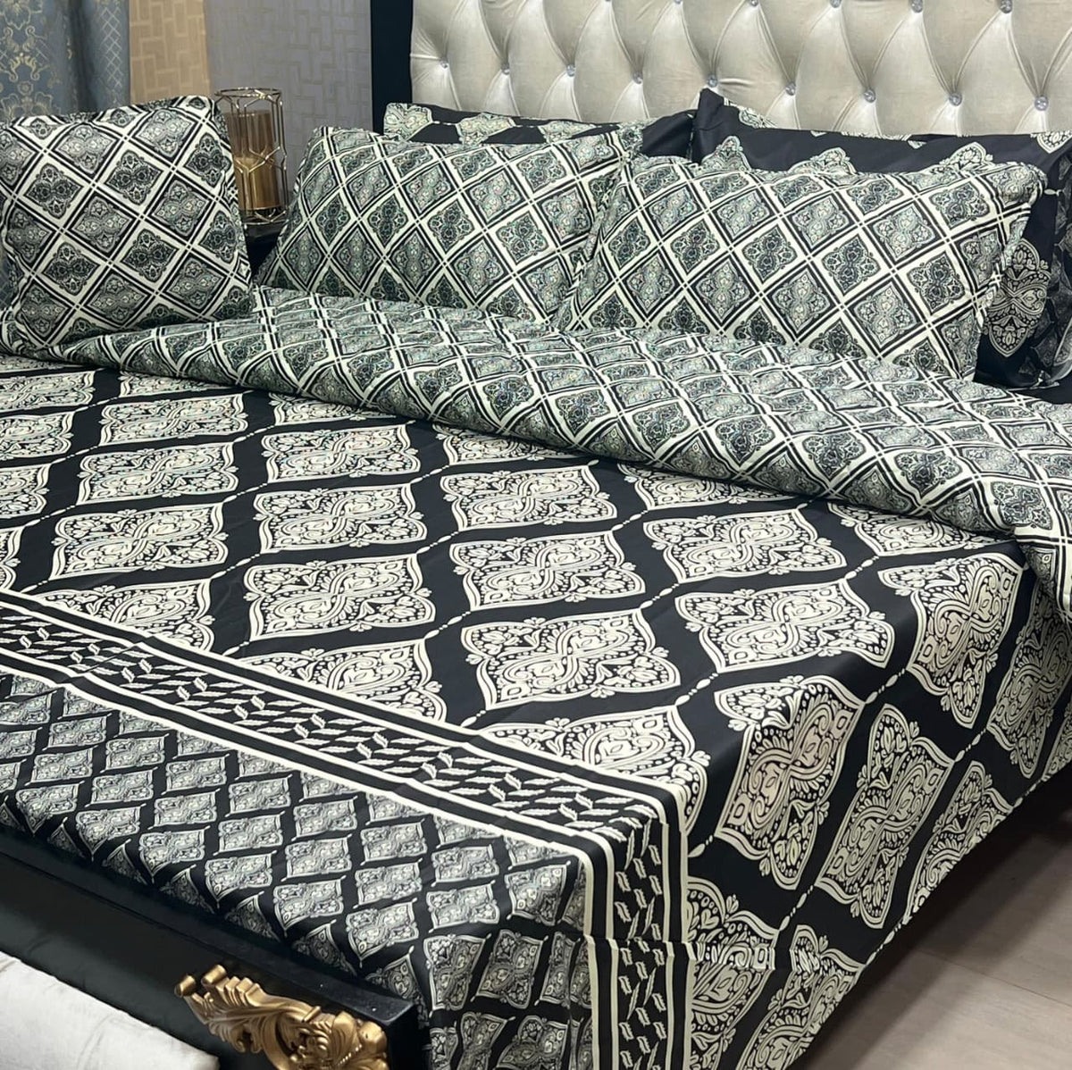 7 Pcs summer AC comforter set soft and luxury with filled comforter