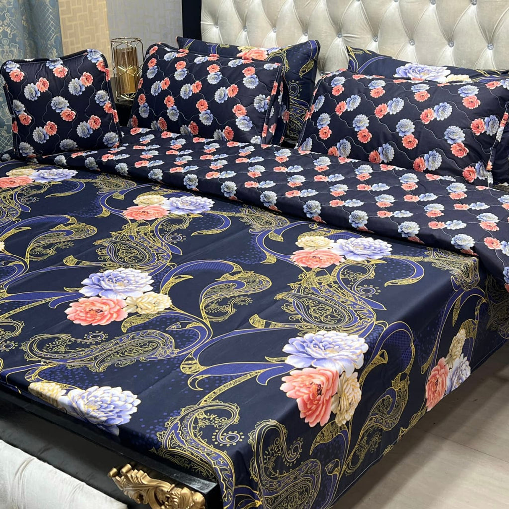 7 Pcs summer AC comforter set soft and luxury with filled comforter