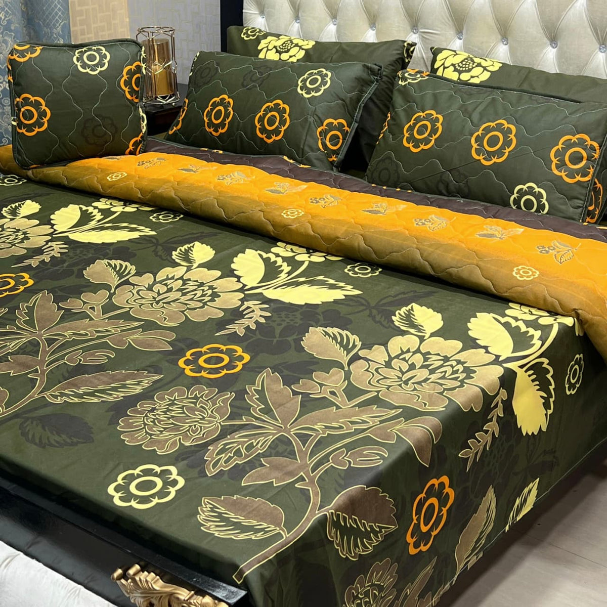 7 Pcs summer AC comforter set soft and luxury with filled comforter