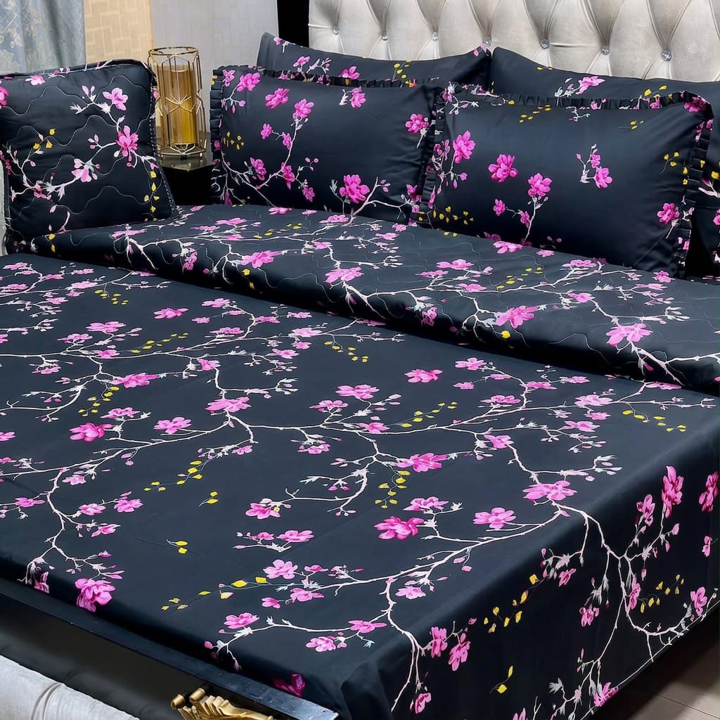 7 Pcs summer AC comforter set soft and luxury with filled comforter