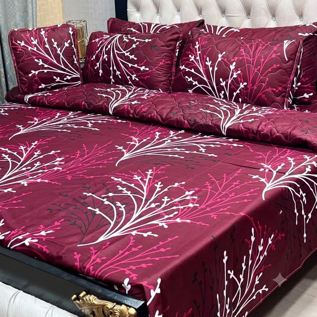 7 Pcs summer AC comforter set soft and luxury with filled comforter