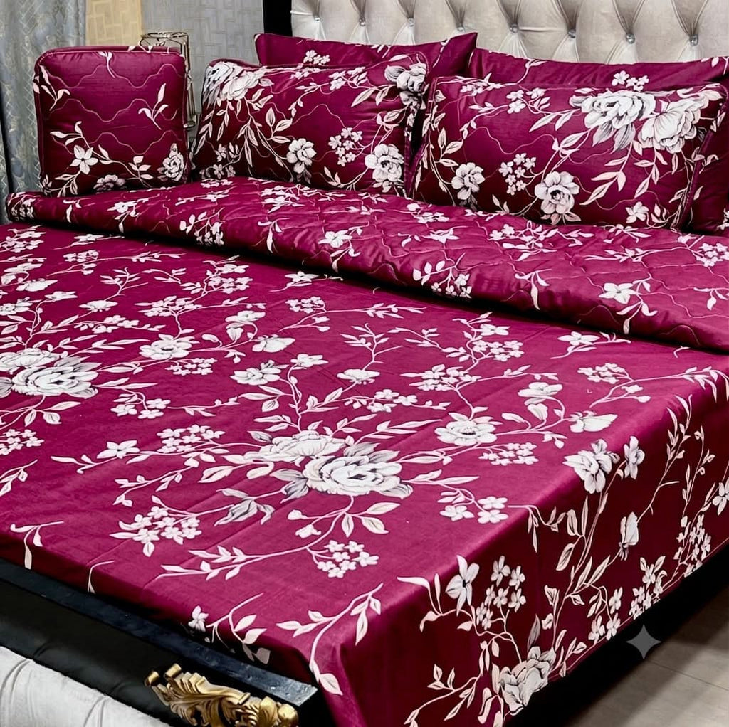 7 Pcs summer AC comforter set soft and luxury with filled comforter