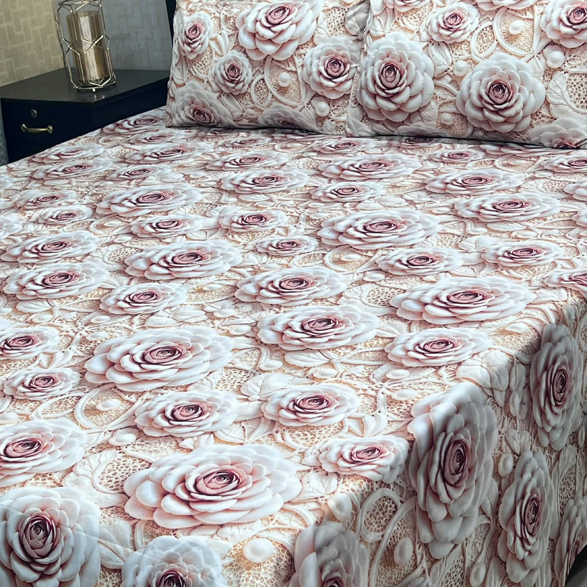 9D Digital Bedsheets cotton stuff king size 3pcs