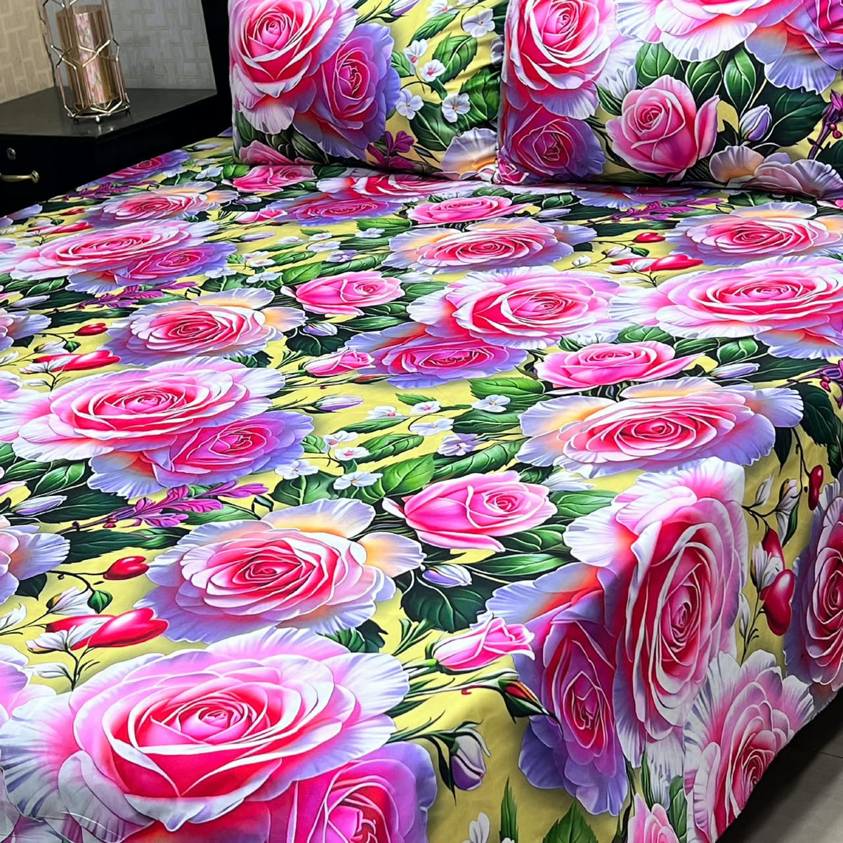 9D Digital Bedsheets cotton stuff king size 3pcs