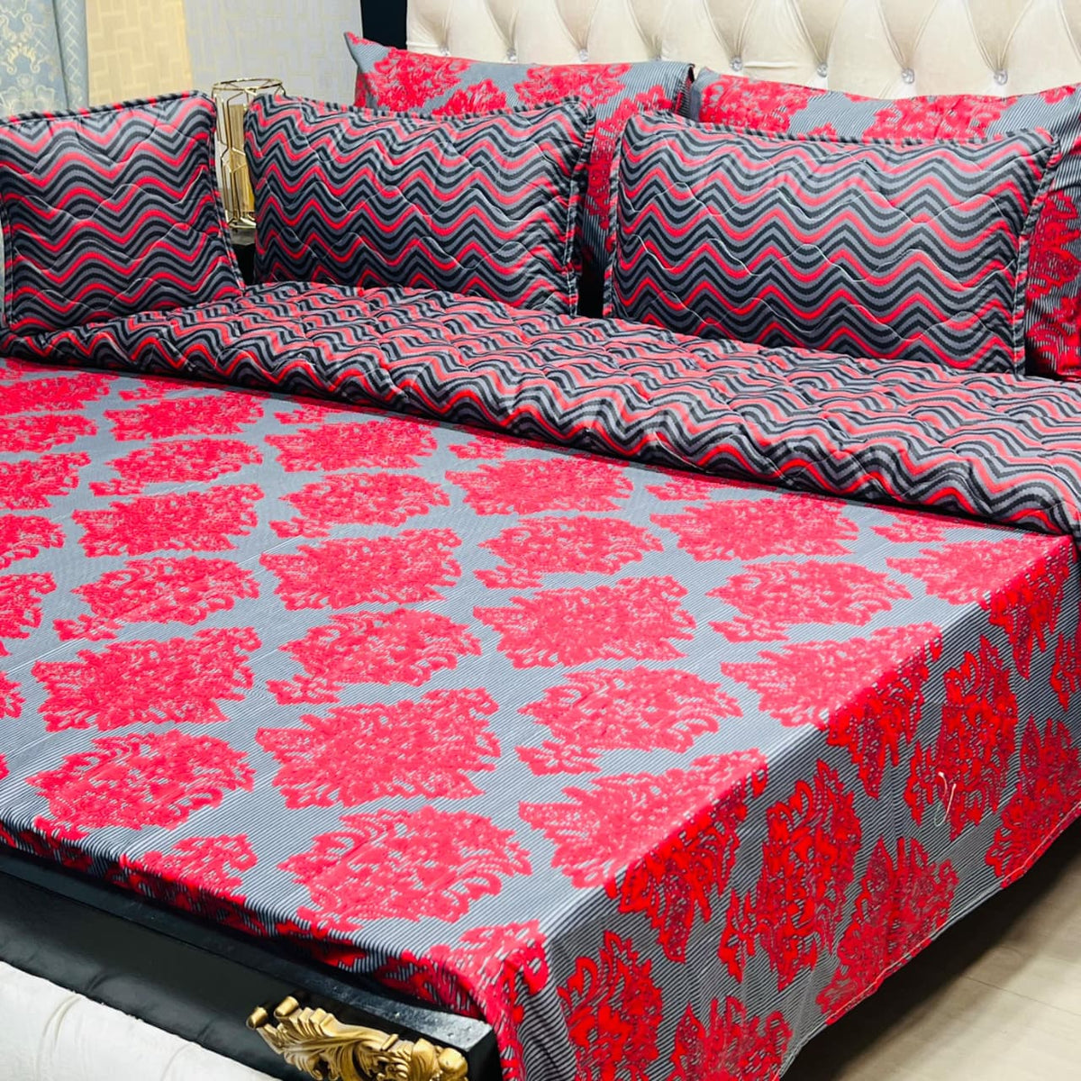 7 Pcs summer AC comforter set soft and luxury with filled comforter