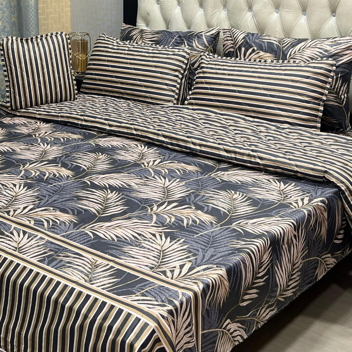 7 Pcs summer AC comforter set soft and luxury with filled comforter