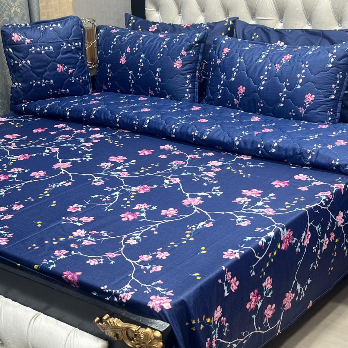 7 Pcs summer AC comforter set soft and luxury with filled comforter